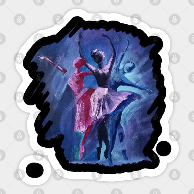 Ballerina Sticker by Jakoboc art